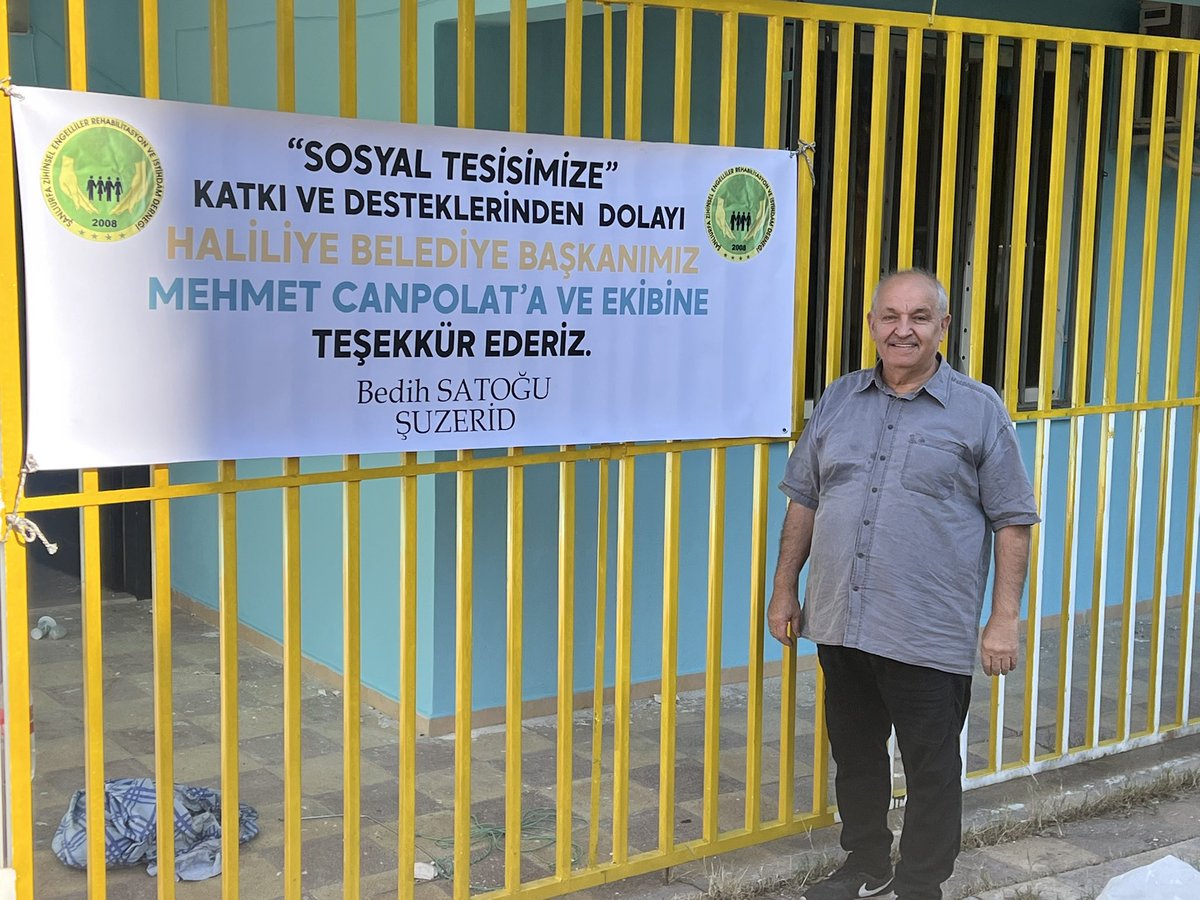 Şanlıurfa’mızda Engellilerimiz arasında zihinsel engellilerimizi, mekanlarına ayırt etmeden sahiplenen Şanlıurfa Haliliye İlçe B.Bşk.<a href="/mcanpolatnet/">Mehmet CANPOLAT 🇹🇷</a> ‘ a olurlarınızla çalışmalarında onay verdiğiniz siz <a href="/RTErdogan/">Recep Tayyip Erdoğan</a> ‘a ve şahıslarında Başkanımıza ekibine teşekkür ederiz.<a href="/hasansildak/">Hasan ŞILDAK</a>