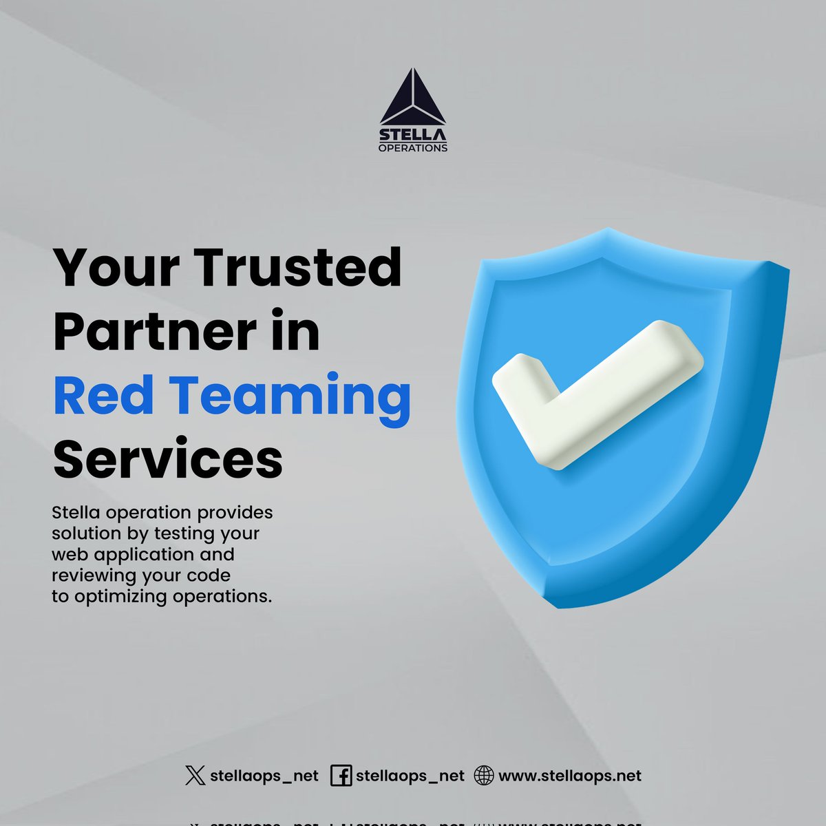 Stellaops_net's tweet photo. Strengthen your security with expert Red Teaming. We test, you grow. 🔐
#redteaming #staysafe #cybersecurity https://t.co/QWSc44U6EB