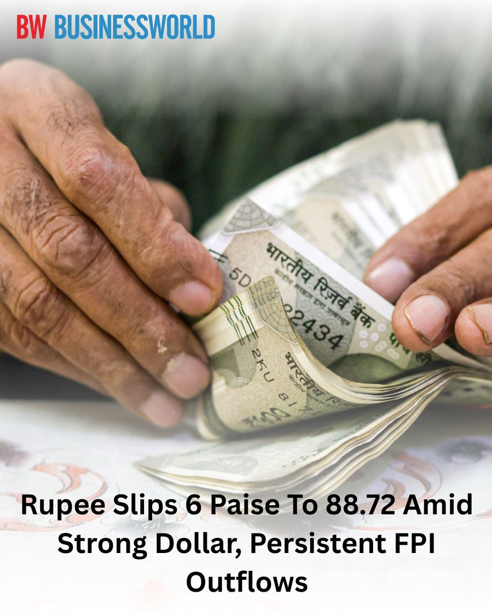 BWBusinessworld's tweet image. Early gains in domestic equities and easing crude prices offered only limited relief to the weakening currency

Read more: businessworld.in/article/rupee-…

@RBI 

@anuragbatrayo  | @NFWarsia | Tanvie Ahuja

#RBI #RupeeDollar #FPIOutflow
