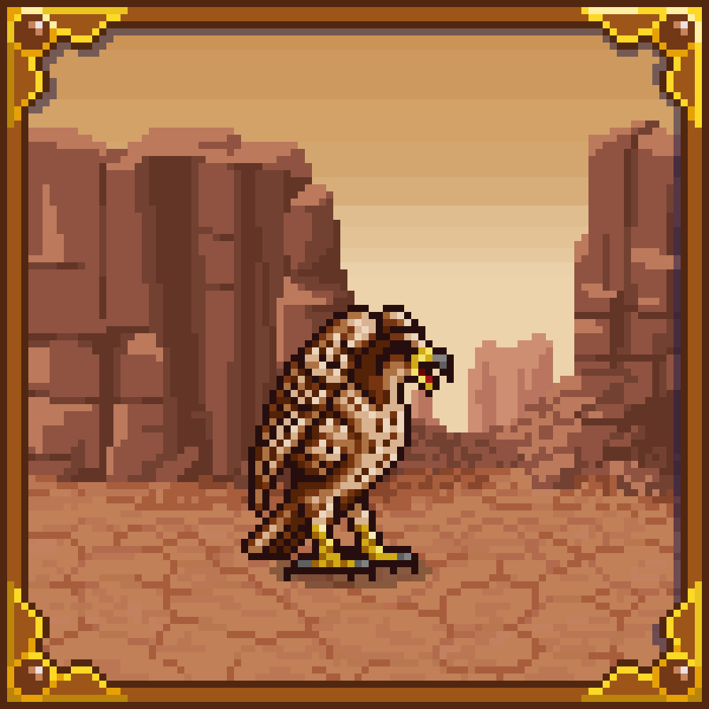 PilouNicolas's tweet photo. The Roc is the Wizards' only flying unit and it's quite tanky
Big bird that takes up 2 hexagonal tiles on the battlefield
- I love them, and the enemy ranged units fear them -
#pixelart #ํฝ์
์ํธ #ใใใ็ตต #HoMM2 https://t.co/xPRv283xJV