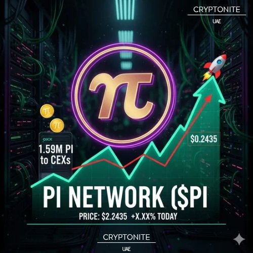 CryptoniteUae's tweet image. Pi Network $PI is pushing $0.2435, aiming for a bullish reversal after new Pi App Studio updates! 🚀 Watch out: 1.59M PI deposited to CEXs (OKX), signaling profit-taking pressure. Key resistance at $0.2435. #PiNetwork #PiCoin #Crypto #Web3 #PI @PiCoreTeam