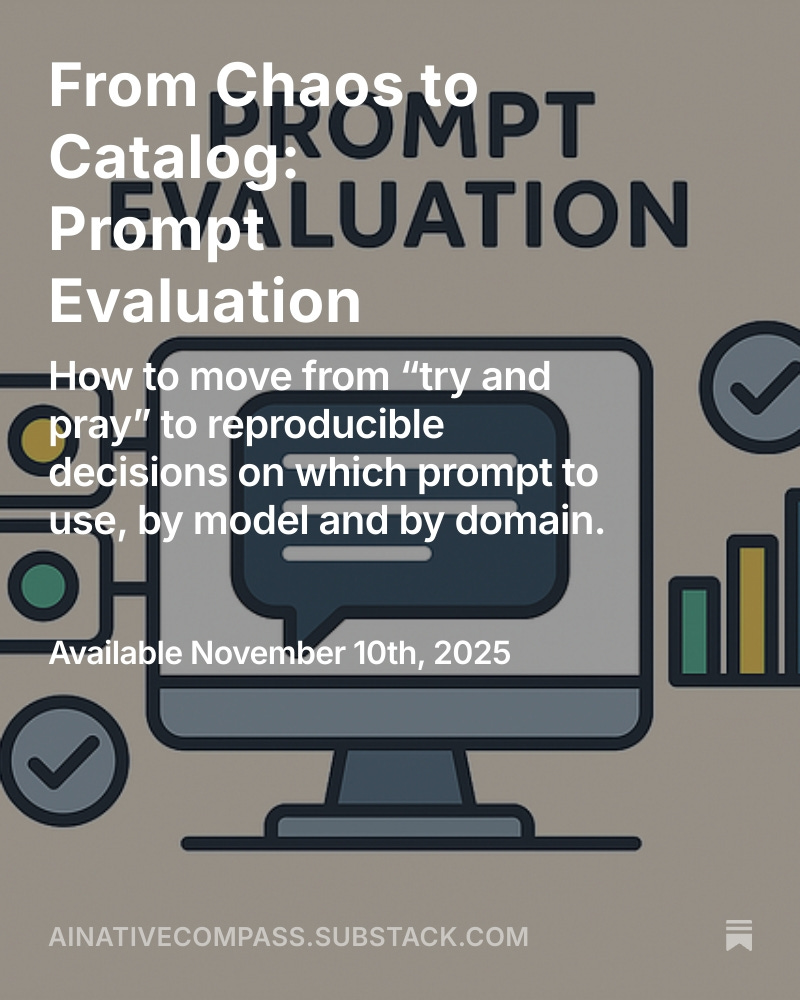arrayexception's tweet image. If you want, I can share a checklist and commands to spin up the POC in 10 minutes with Promptfoo.
You can run it today and present results in your next sprint demo.
Interested?
ainativecompass.substack.com/p/from-chaos-t…