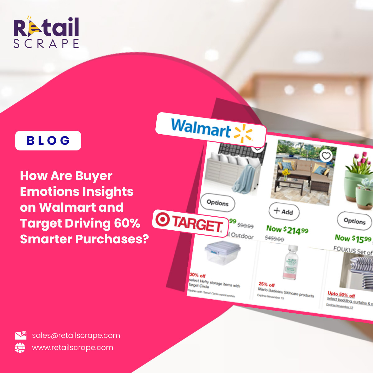 RetailScrap's tweet image. 🔍 How are Walmart &amp;amp; Target buyer emotions driving 60% smarter purchase decisions?
Track emotional triggers, sentiment, trust signals &amp;amp; product reactions to upgrade your retail strategy.

📩retailscrape.com/buyer-emotions…

#RetailData #Walmart #Target #ConsumerEmotions #EcommerceInsights