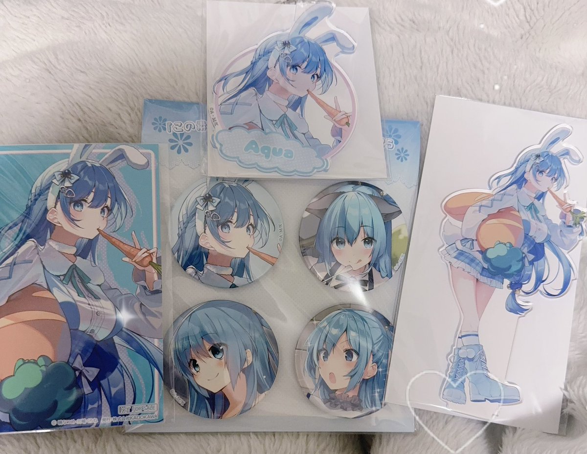 遅くなったけど私の元にも届きました🐰🩵
可愛すぎて開封できない🥺
あと100個ほしい(´･-･`)
#このすば
#アクア生誕祭2025