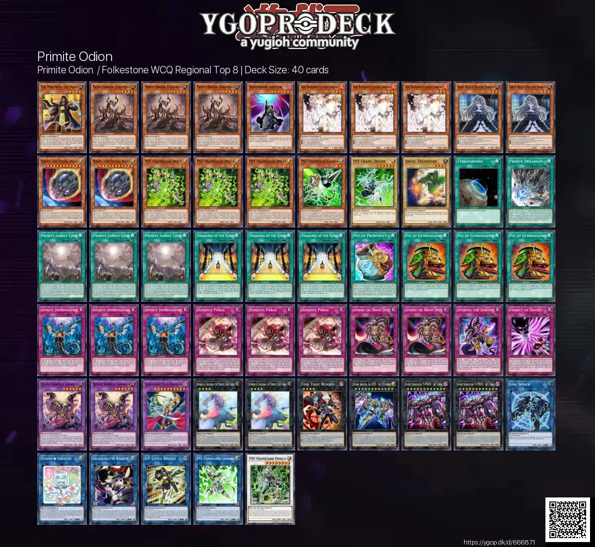 Primite Odion  / Folkestone WCQ Regional Top 8 🏆

✅ ygop.dk/d/666871

#yugioh #yugiohtcg