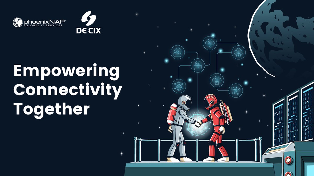 phoenixnap's tweet image. Great things happen when phoenixNAP and @DECIX  come together! 
This November, we hosted the &quot;Interconnecting Phoenix&quot; workshop, bringing together industry leaders to discuss the future of digital #Infrastructure. 
With DE-CIX&apos;s Internet Exchange in our Phoenix #DataCenter, we&apos;re…