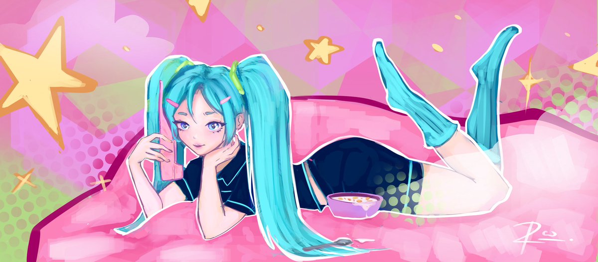 _extrice's tweet image. [MIKU@18 Project, Day 17]

It’s the day after Miku Expo and I’m just so thankful for the people and the community. From artists who gave freebies, cosplayers who gave their time, and just all the passionate fans there!

Today’s fabulous Miku and our 17th artist is by @ayrieshh 🫶