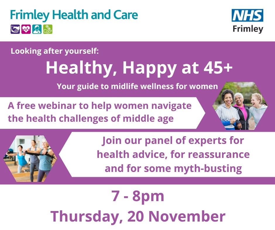 This session is the latest in 'Looking after yourself' series of webinars to help patients and members of the public have a greater awareness and understanding of their health, and their health needs.