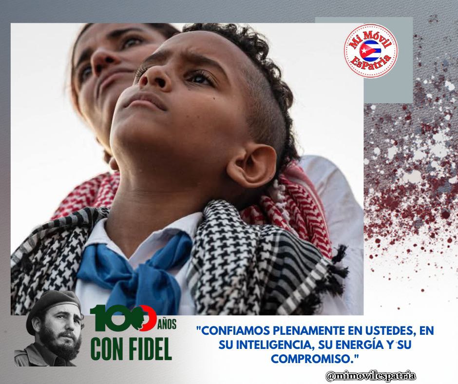 Queremos una juventud que piense (...) una juventud que aprende por sí misma a ser revolucionaria, una juventud que se convenza a sí misma, una juventud que desarrolle plenamente su pensamiento.
#100AñosConFidel
#MiMóvilEsPatria