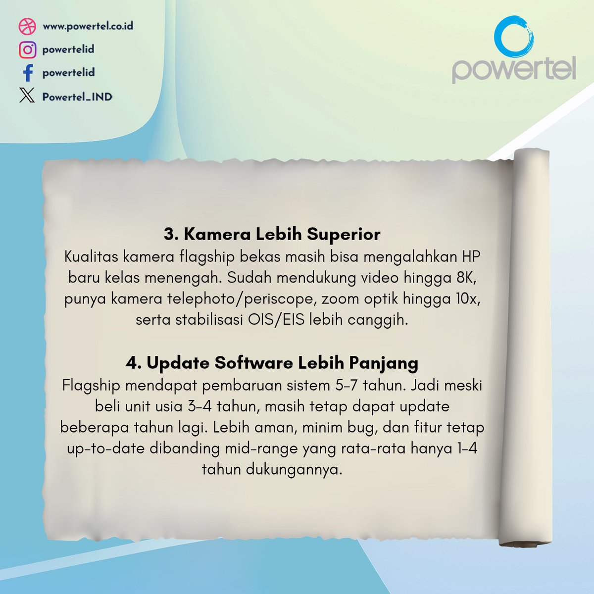 Powertel_IND's tweet image. Penyebab HP Flagship Bekas Tetap Populer di Pasaran

#hpbekas #hpflagshipbekas #flagshipbekas #hpmurahberkualitas #hpmurah #rekomendasihp #hpsecond #tipsgadget #hpsecond #hprekomendasi #tipsbelihp #powertelid