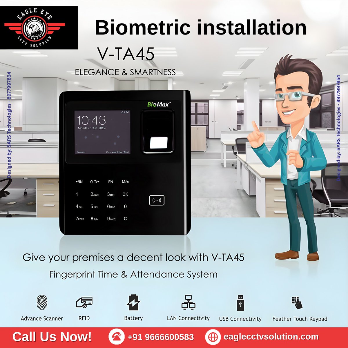 eagleeyecc83417's tweet image. 🔐📲 Looking for a Secure &amp;amp; Smart Access System in Hyderabad?

Upgrade your workplace or home with advanced Biometric &amp;amp; Door Access Control Systems today!

📞 9666600583

🌐 eaglecctvsolution.com

#BiometricInstallation #AccessControlSystem #SecuritySolutions