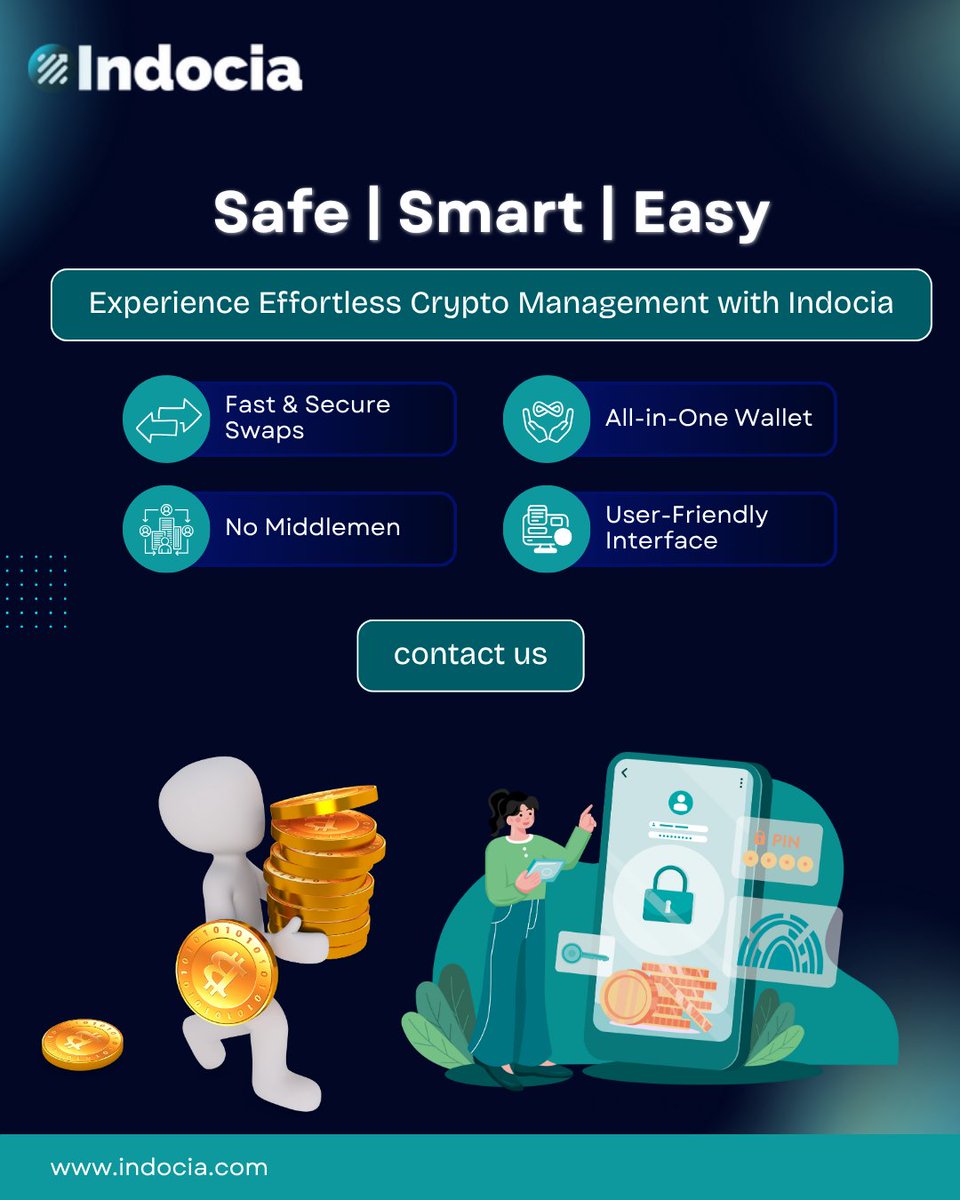 indocia_'s tweet photo. Safe. Smart. Easy.
Swap, store & manage your crypto effortlessly with Indocia Wallet.
💎 Fast ✅ Secure ✅ User-Friendly
Visit us:https://t.co/X7IqiqUq3E
#IndociaWallet #CryptoMadeSimple https://t.co/hlurjmDvfz