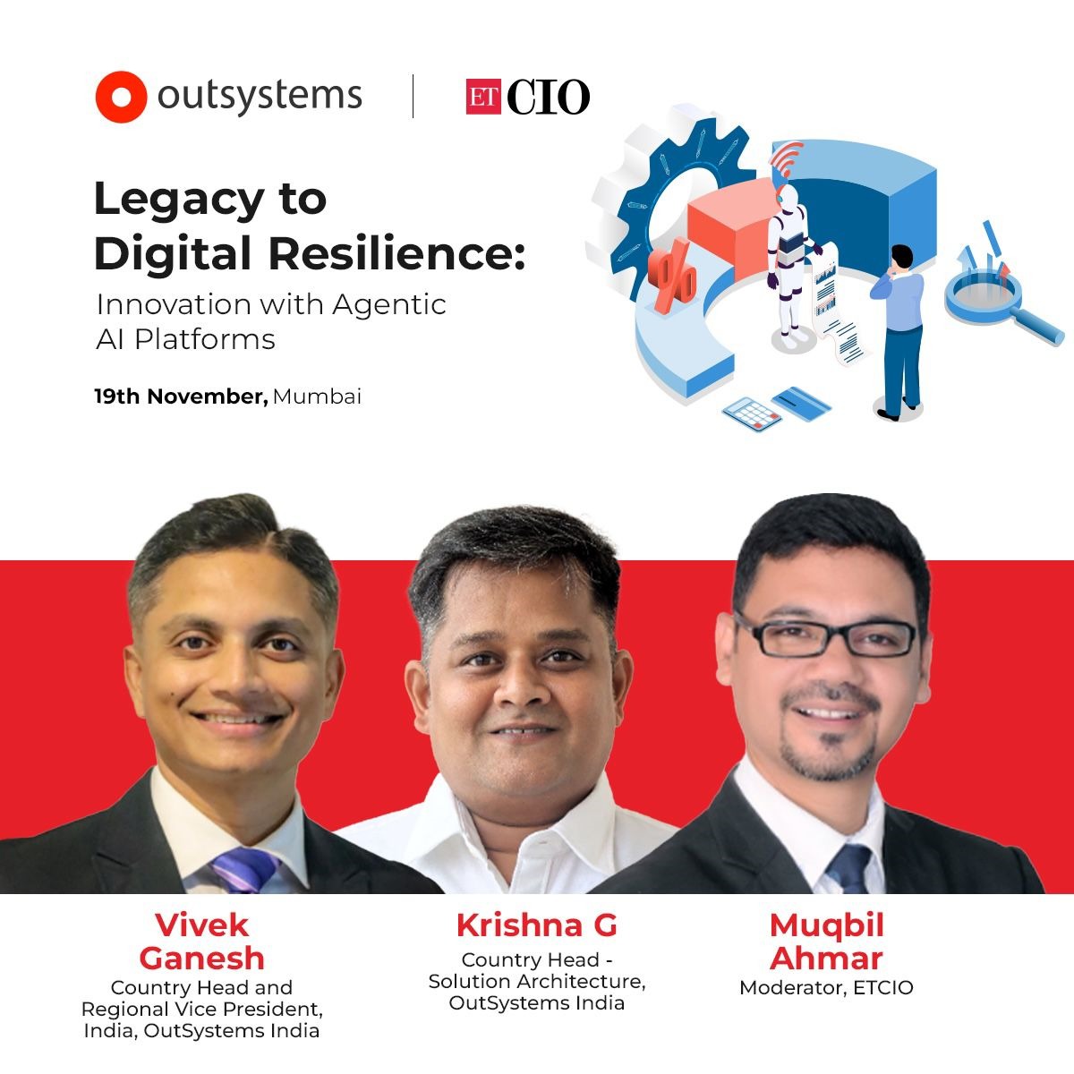 ET_CIO's tweet image. Discover the strategic blueprint at the OutSystems &amp;amp; ETCIO Roadshow in Mumbai. We&apos;re diving deep into: Legacy to Digital Resilience: Innovation with Agentic AI Platforms.

#ITStrategy #AgenticAIPlatforms #LowCode #AppModernization #MumbaiEvents #ETCIO