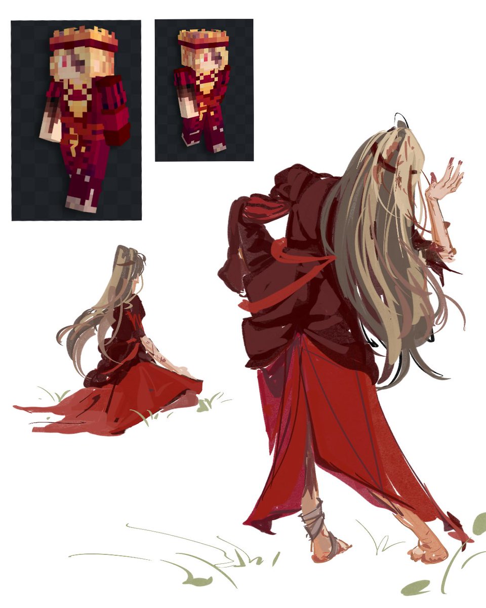 Gesture painting w red life #jophiel