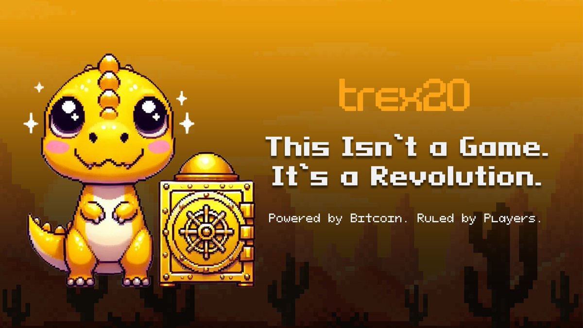 trex20_official's tweet image. 🪙 Not Just a Game. A Digital Realm You Own.

In the TREX20 universe, every pixel, every move, every reward is yours.
🎮 Play retro-style games with real stakes
💸 Earn TX20 on every win
📦 Turn NFTs into assets with NFT-Fi
🧱 All secured on Bitcoin via Ordinals &amp;amp; BRC20

No gas.…