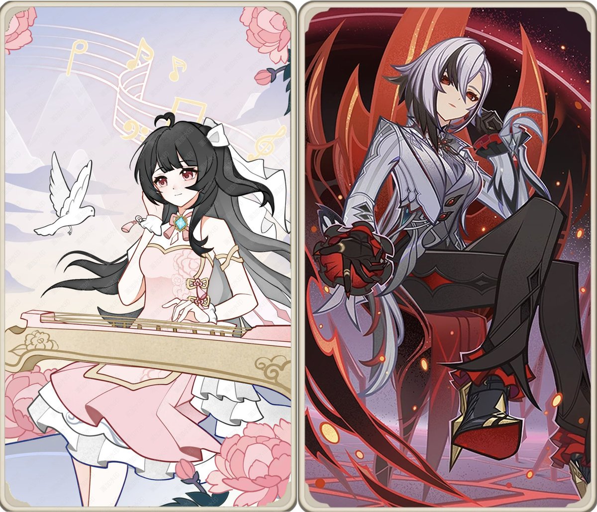 rapperiasgirl's tweet image. tian hua and arlecchinos tcg cards 🥹🫶

🎨: 松花鱼CeliaYu老师 

#ocxcanon #yumetwt #genshinoc