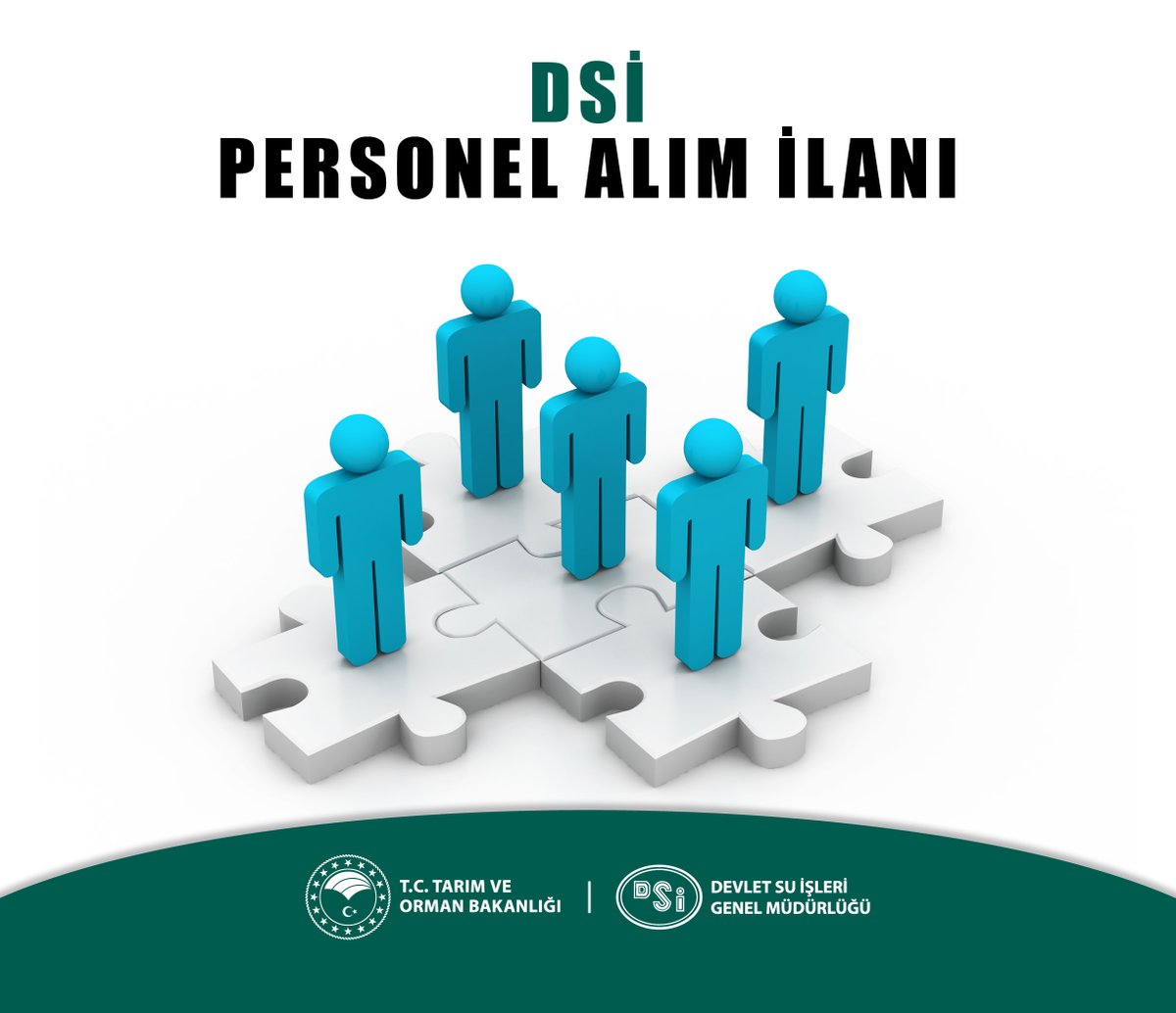 DSİ Genel Müdürlüğü bünyesine katılacak personele ilişkin İŞKUR duyurusudur.
x.com/TurkiyeIsKurum…
<a href="/ibrahimyumakli/">İbrahim Yumaklı</a> <a href="/TCTarim/">T.C. Tarım ve Orman Bakanlığı</a>