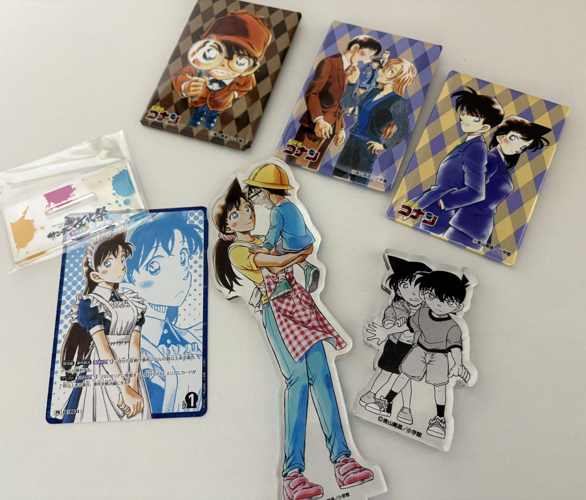 今更ですが通販で買ったサンデー文化祭などのグッズ 蘭率高め。買い