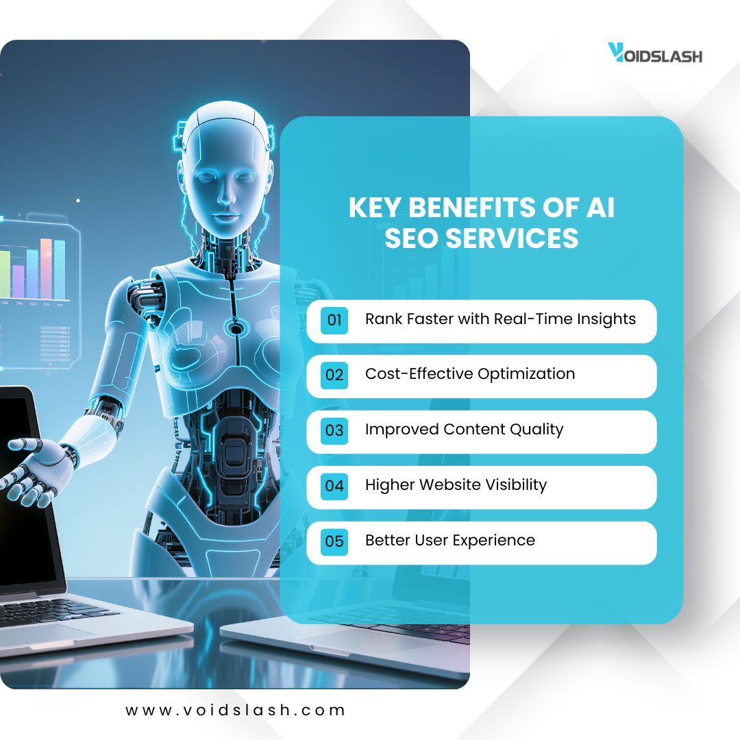 voidslashtech's tweet image. The future of SEO is smart, and AI-driven! 🤖
Boost your brand visibility and get real results with Voidslash✨
#aiseo #aiseoservices #aiseotools #aiseoagency #aiseooptimization #aiseodigital #aiseo2025 #aiseosolutions #aiseostrategies #aiseotips #creativemarketing #voidslash