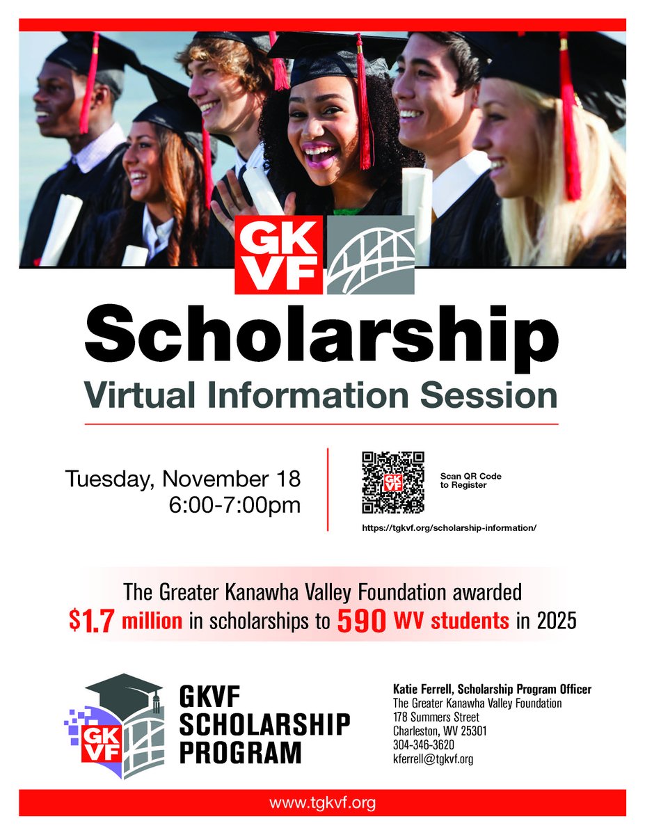 Join us  on Tuesday Nov. 18 to learn more about the TGKVF Scholarship process.  Register here tgkvf.org/scholarship-in…