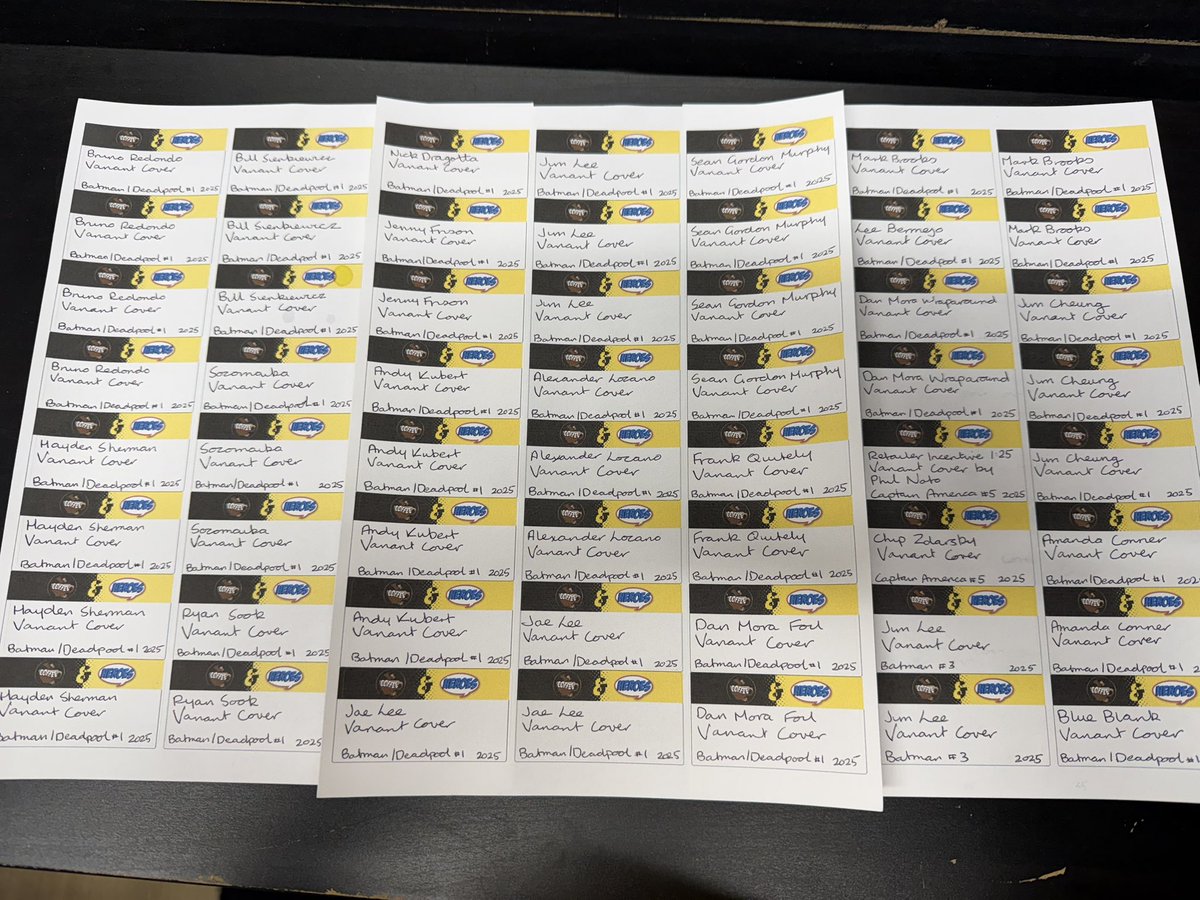 Just getting prepped for the few variants ordered for Batman/Deadpool #1 this week! Easily one of the most anticipated titles of the year, out this Wednesday!

#comics #coffee #Belfast #Deadpool #Batman