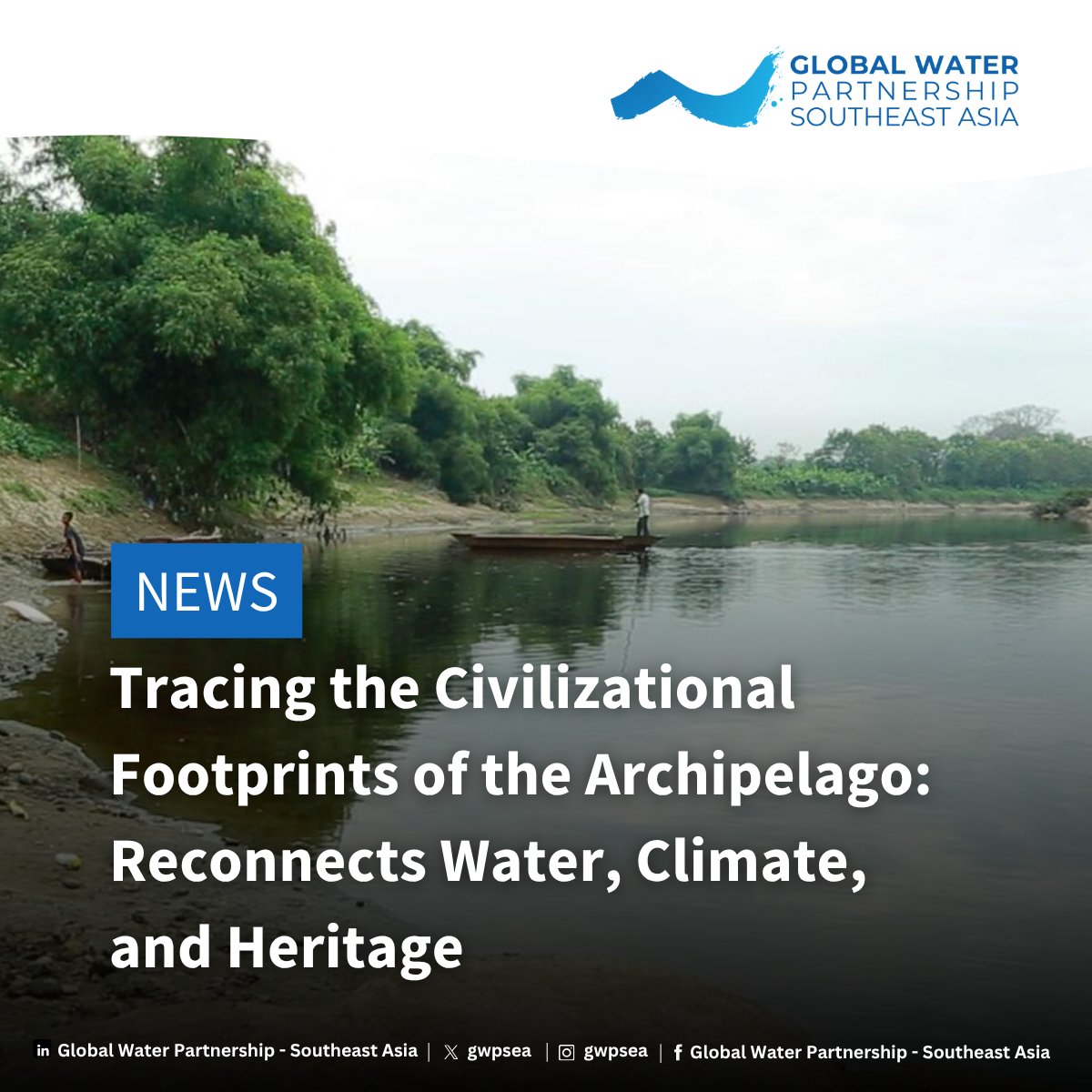 How did water &amp; climate shape Indonesia’s early civilization? 

Dr Raymond Valiant, our Regional Coordinator shared insights at ITS’ webinar on Nusantara heritage &amp; ancient water governance.

👉bit.ly/GWPSEA_News12

#WaterGovernance #Nusantara #Climate #GWPSEA
