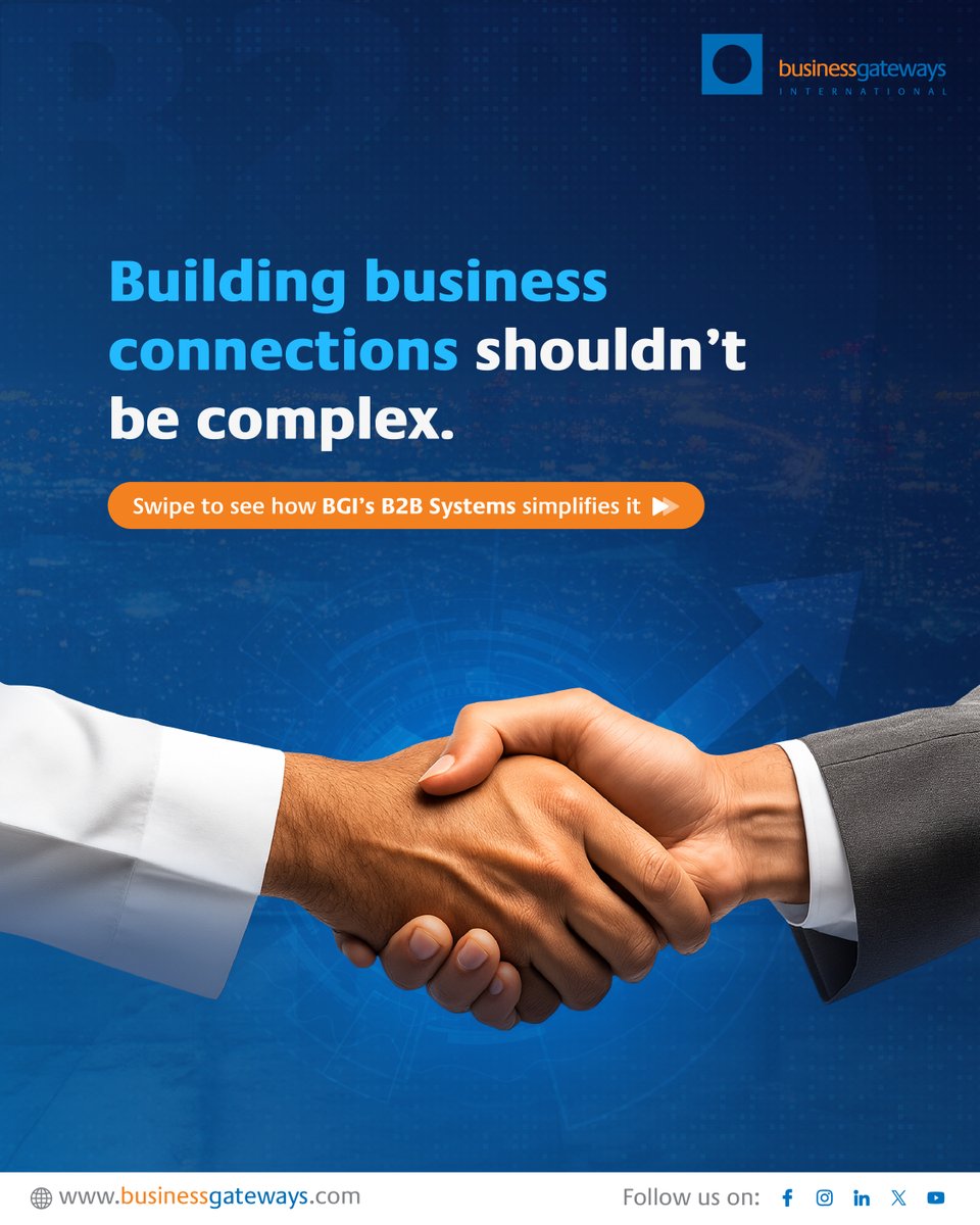 BGIinsights's tweet image. Building business growth shouldn’t be complex.
BGI brings trusted validation, seamless connections, and market intelligence to help businesses connect, comply, and grow confidently.

#B2BConnect #Compliance #MarketIntelligence