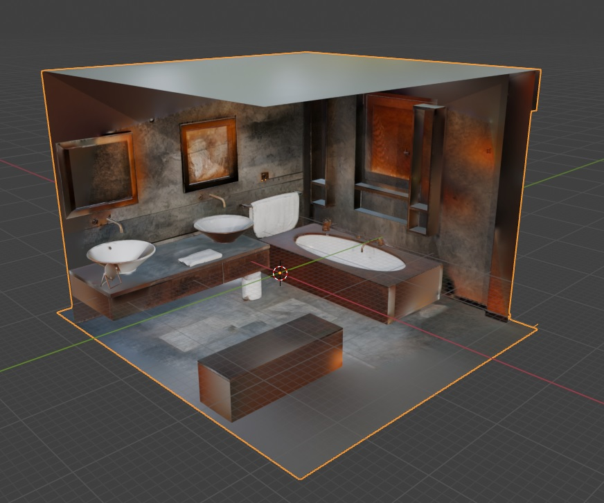 albang2's tweet photo. The code allows to generate a PBR textured asset using text prompts, leveraging ControlNets, an SVBRDF estimation network, and a classical multiview texturing technique implemented in Meshlab. Here's a example of what you can achieve (visualized in Blender): https://t.co/tpBo2ecBz1