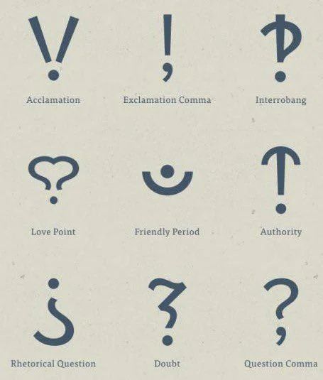 Obsolete punctuation marks