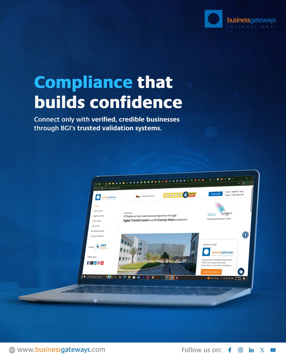 BGIinsights's tweet image. Building business growth shouldn’t be complex.
BGI brings trusted validation, seamless connections, and market intelligence to help businesses connect, comply, and grow confidently.

#B2BConnect #Compliance #MarketIntelligence