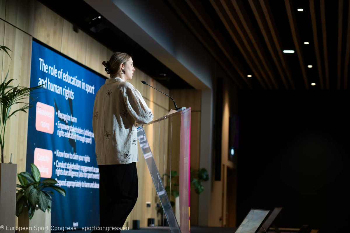The HERO project took part in the EU Sport Congress 2025 in Lille 🇫🇷.
👏 Dr. Daniela Heerdt from the Asser Institute presented the project brilliantly, generating strong interest among participants.
💪The HERO consortium remains committed to ethical governance &amp; athletes’ rights!