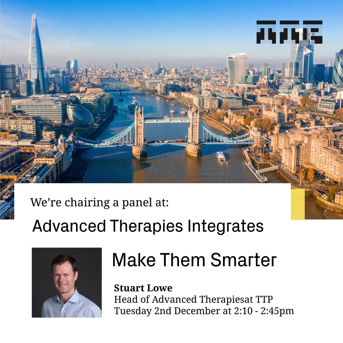 ttp_plc's tweet image. TTP&apos;s Stuart Lowe will chair a panel at Advanced Therapies Integrates 2025 on 2 Dec, exploring how automation, robotics &amp;amp; AI are transforming ATMP manufacturing.
Going? Get in touch with us to connect with Stuart whilst at the event!
eu1.hubs.ly/H0pHrGv0