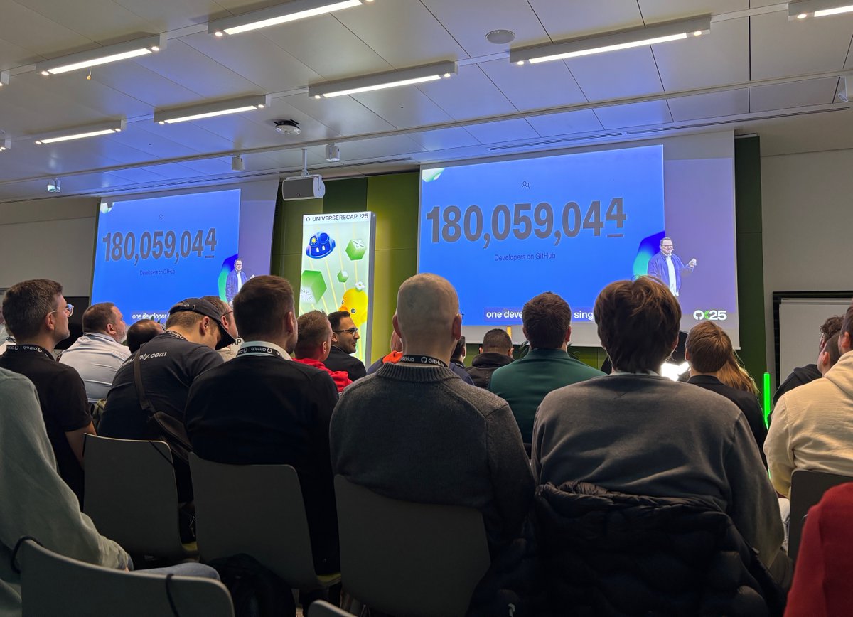 PRODYNASE's tweet image. We’ve just kicked off the GitHub Universe’25 Recap Tour in Munich and the atmosphere is buzzing. If you’re here, come find us, we are always happy to connect.

#GitHubUniverse #GitHubPartner #MunichEvents #AI #Developers