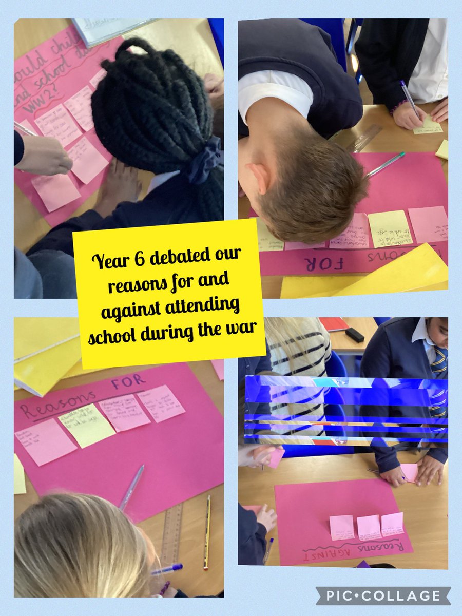 EgremontY5and6's tweet image. Year 6 are debating whether children should or should not be expected to attend school during an active war. Some interesting opinions coming out and some very passionate views. #expression