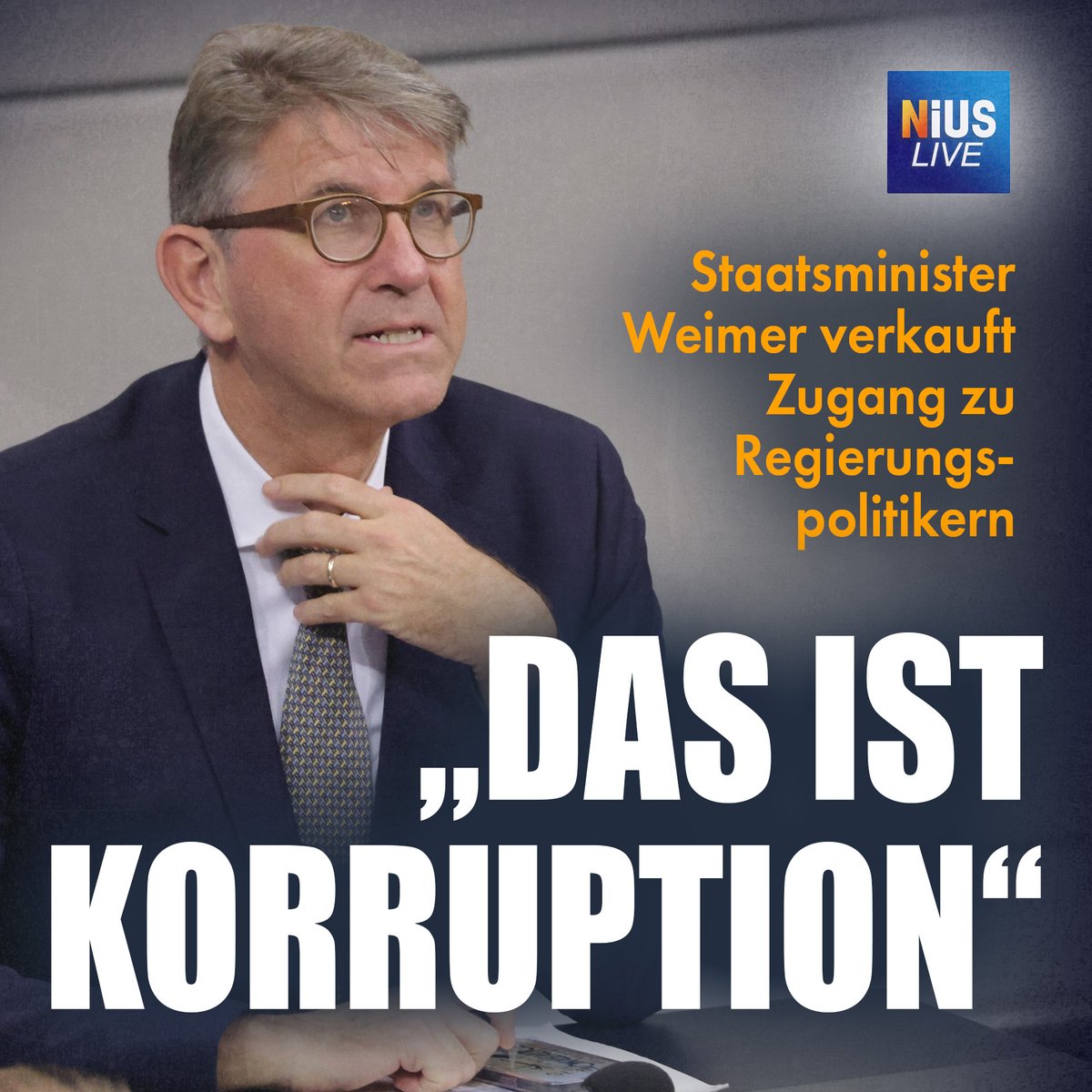 Kulturstaatsminister #Weimer und seine dubiosen Geschäfte mit seiner Weimer Media Group: Apollo News-Chefredakteur Max Mannhart findet eine glasklare Formulierung für das, womit der Politiker neben seinem Regierungsamt offenbar viel Geld verdient.
nius.de/nius-live/news…