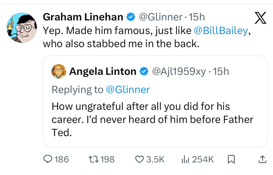 I better be careful what I say. Linehan interviewed Carter in Paris for Hot Press magazine in 1991.