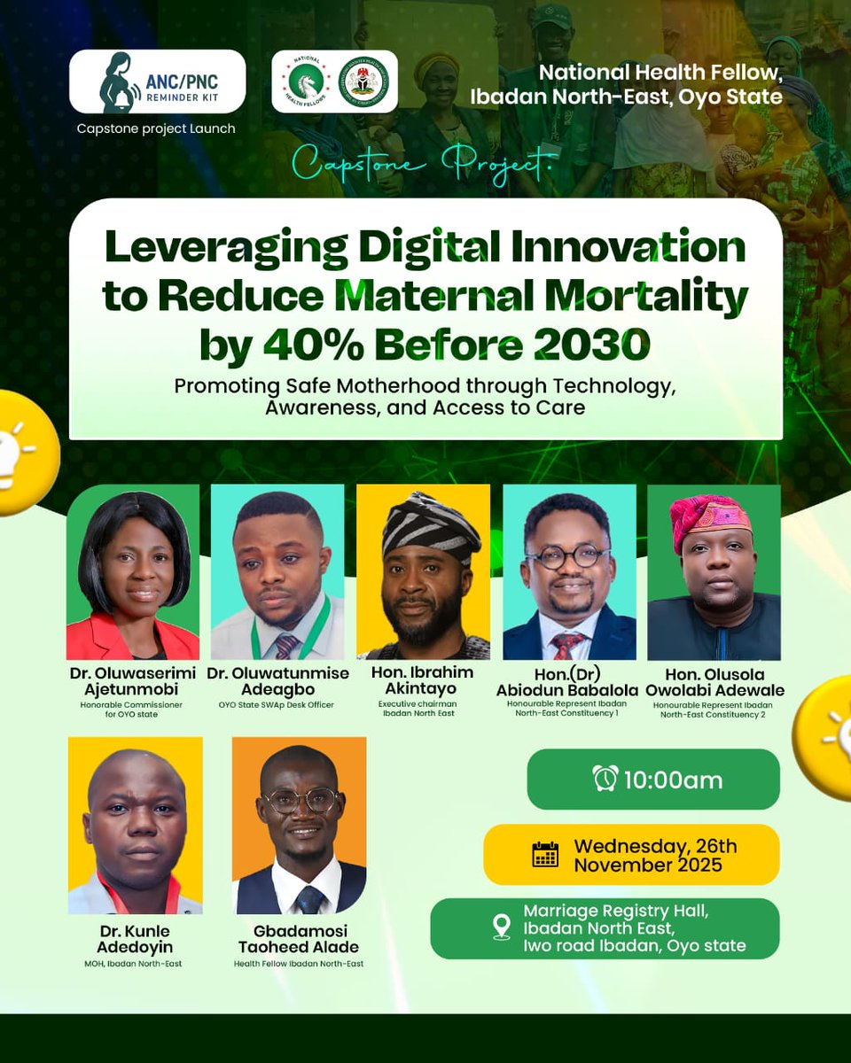 GbadamosiT71948's tweet image. Our Capstone Project event is just 9 days away, and excitement is already building as we prepare to unveil something impactful.

#CapstoneProject
#SwapOffice
#NHF
#OYSMOH