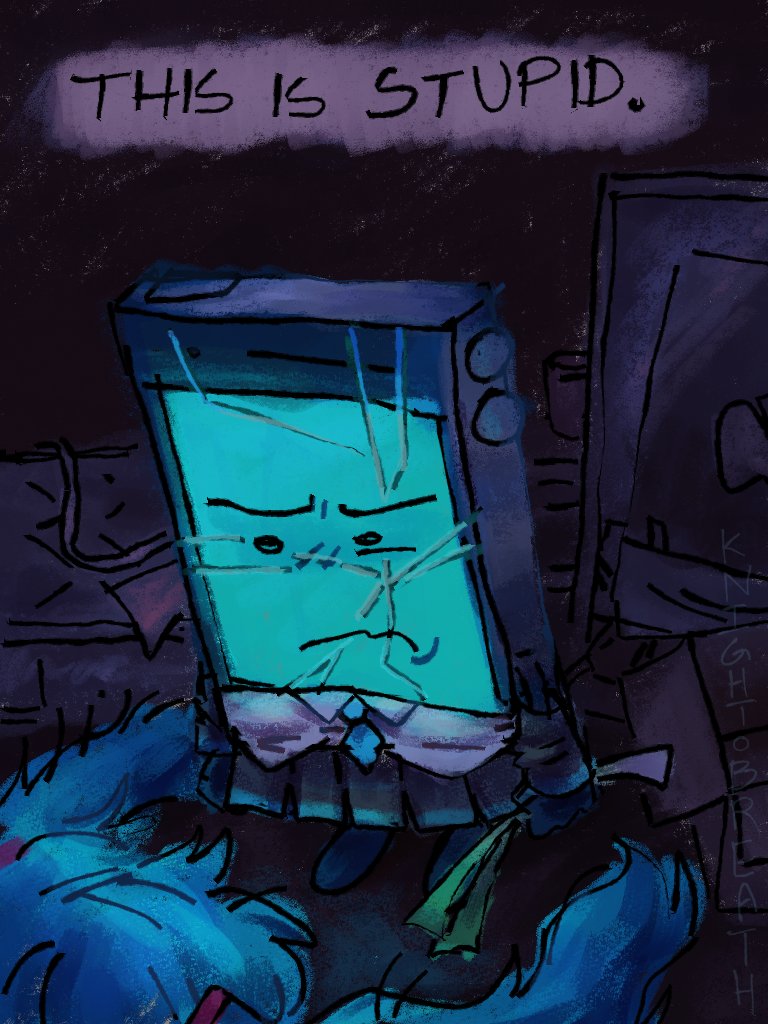 what if mephone4 got into miku but also i cant let him be happy.? girl i dont know. 
#inanimateinsanity #osc