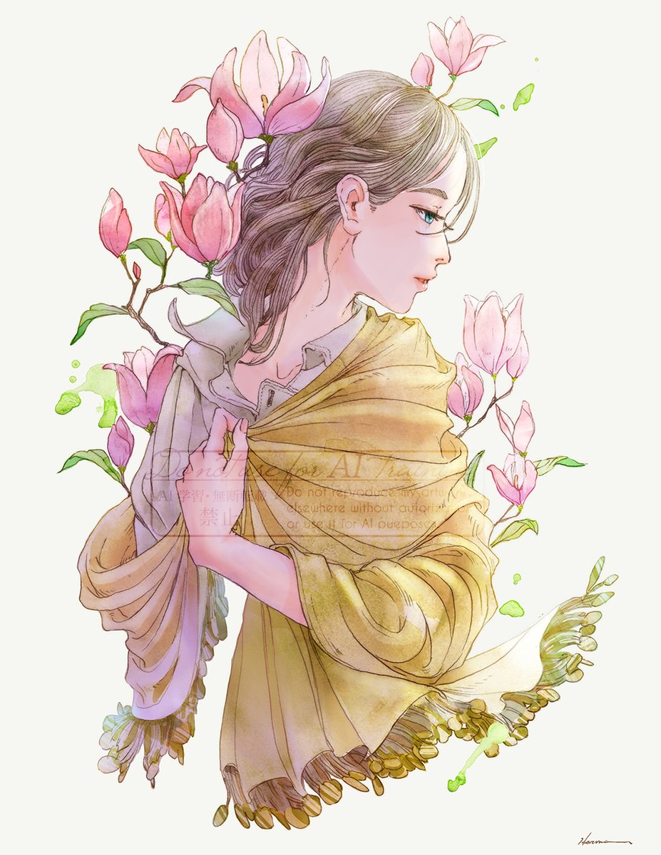 「木蓮」|渡邊 春菜のイラスト