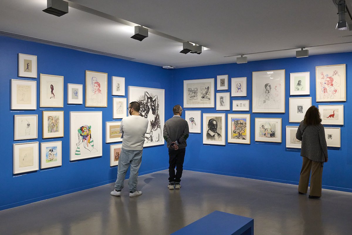 OperaGallery's tweet image. Now in Paris: the most extensive George Condo exhibition ever presented, on view at the Musée d’Art Moderne from 10 October to 8 February 2026. Step into four decades of bold colour, complex figures and explosive imagination.

📸 Installation view of George Condo at Musée d’Art…