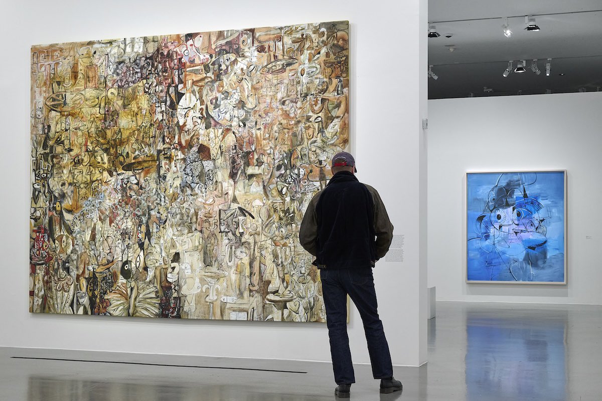 OperaGallery's tweet image. Now in Paris: the most extensive George Condo exhibition ever presented, on view at the Musée d’Art Moderne from 10 October to 8 February 2026. Step into four decades of bold colour, complex figures and explosive imagination.

📸 Installation view of George Condo at Musée d’Art…