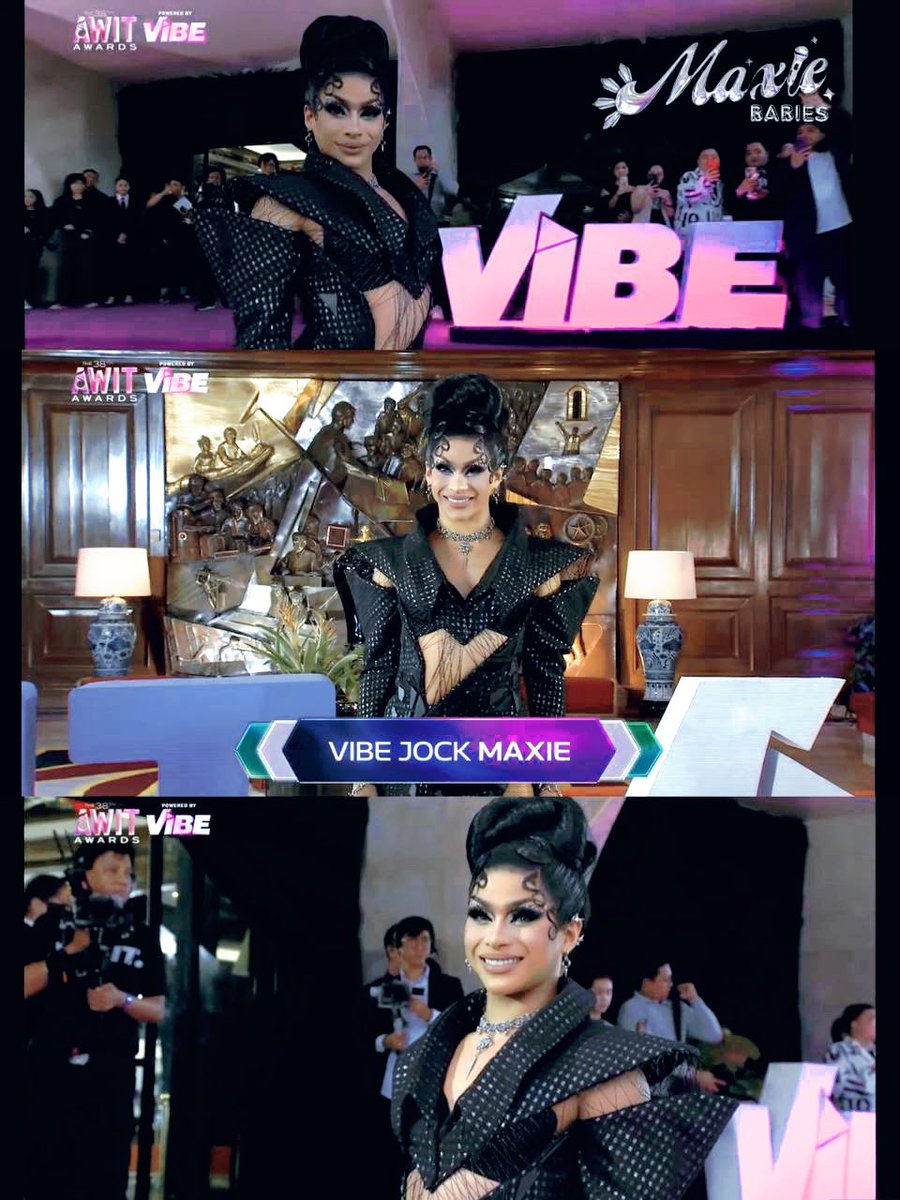 LOOK: Vibe Jock <a href="/maxieandreison/">Maxie Andreison</a> stuns on the #38thAwitAwards violet carpet!

It feels rewarding to see our singer-songwriter queen taking the mic to host and presenting the awards to the OPM legends she grew up loving. Host ngayon,HIHILERA soon!

We believe in you,our superstar💙