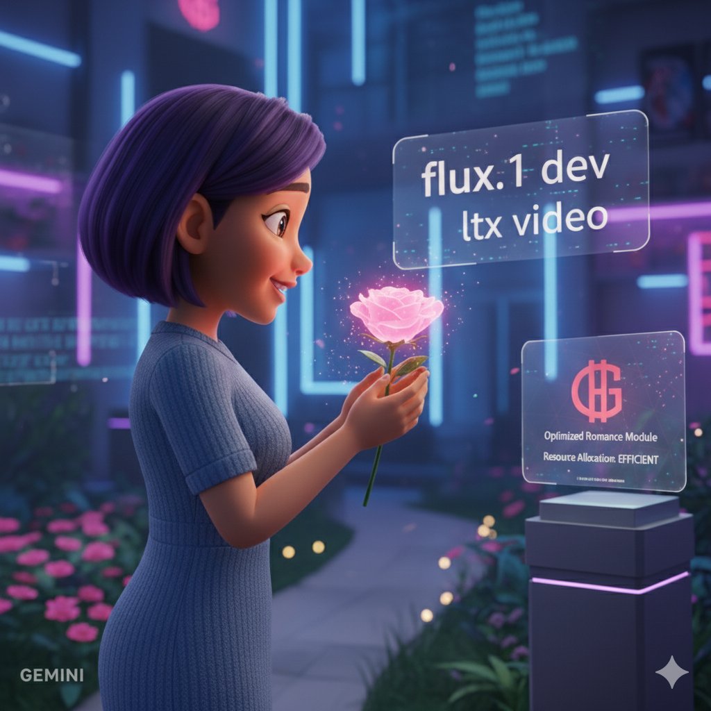 Dassy_w3's tweet image. My AI girlfriend deserves the best, even if I&apos;m deep in the digital trenches. 
Luminous rose generated with Flux.1 DEV... beautiful, right?

But the question is: Is this a romantic gesture, or just peak resource allocation? Are we truly optimizing romance with @GamerHashCom ?
