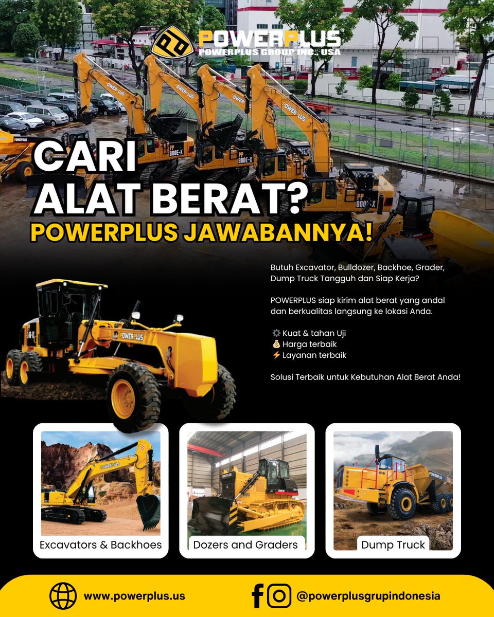 PowerplusgrupID's tweet image. MUSIM HUJAN? tapi Excavator tetap harus siap tempur? Ikuti tips ini biar unit selalu prima di musim basah.

#POWERPLUS #tipsexcavator #tipsalatberat #alatberat #jualalatberat #alatberatindonesia