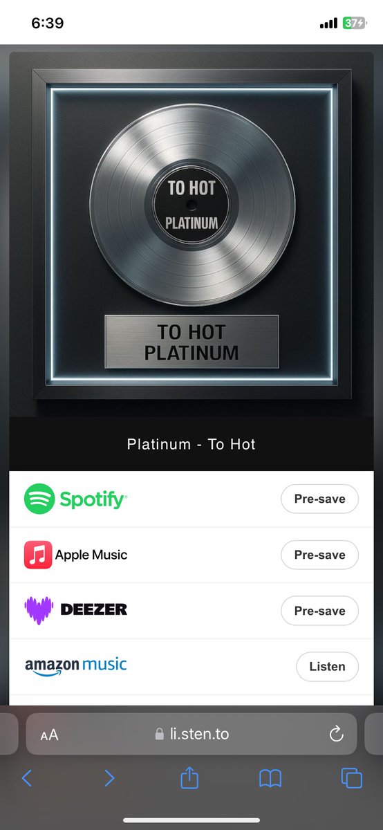 its_tohot's tweet photo. Pre-Save Platinum - To Hot 

https://t.co/hdLd1bvGm9 #platinum #tohot https://t.co/NxP3JgSHm4