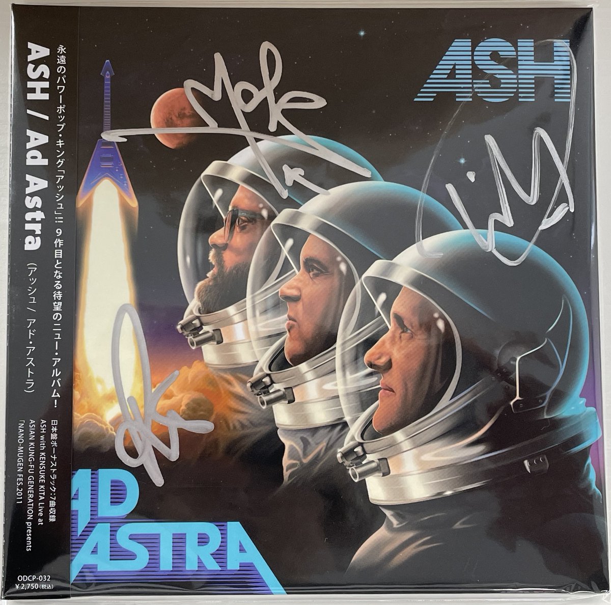 ASH  アルバム　LP CD サインあり ASH］@ashofficial ニュー・アルバム『Ad Astra』の日本盤CD メンバー