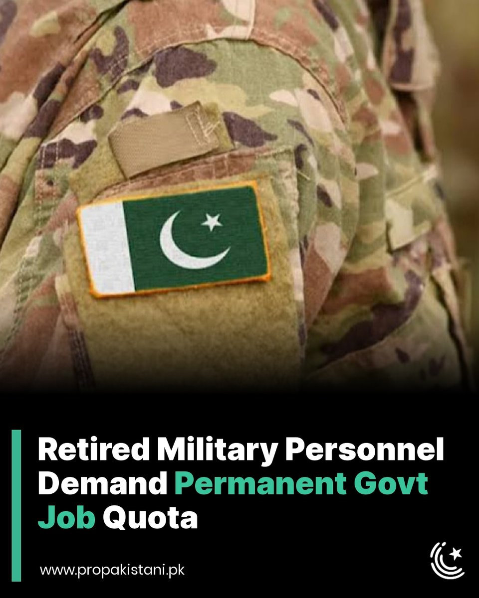 ProPakistaniPK's tweet image. The Pakistan Ex-Servicemen Society (PES) has urged the government to introduce a permanent job quota for retired military personnel, stressing that soldiers retire at a…

Read More:  propakistani.pk/2025/11/17/ret… 

#RetiredMilitary #GovtJob #PES #PakArmy