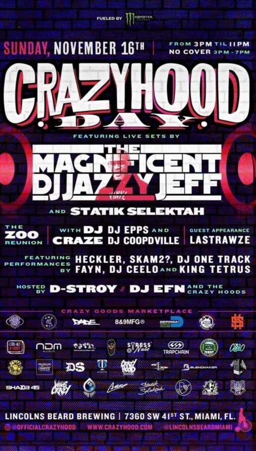 GeminiNorth's tweet image. 🍾 &quot;CrazyHood Day&quot; delivered! @Drinkchamps @djEFN What a blessing!  Capone was 🔥 #CPSnow #Miami 🏝🌊🔥🍩🚛🫐🍦☁️🍬💨👽🛸🎨🎤⚛️💯