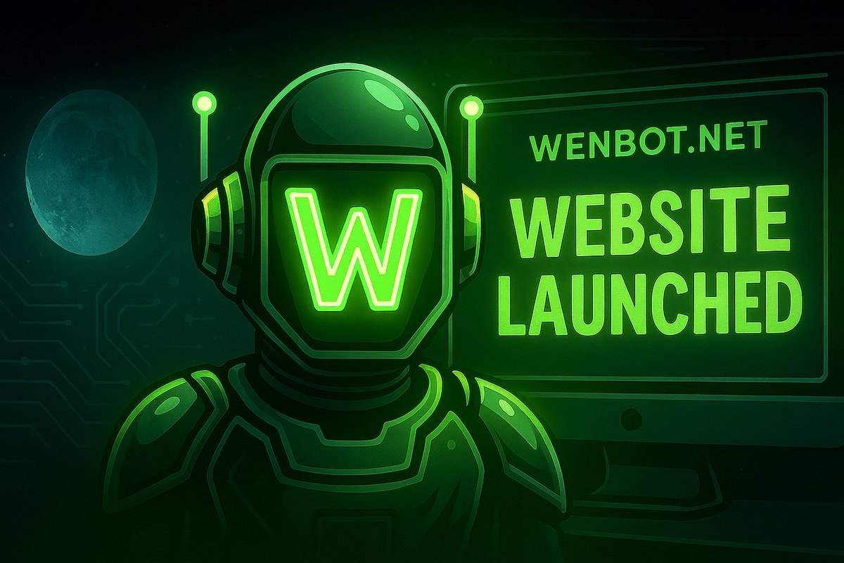 WENBOT_OFFICIAL's tweet photo. WENBOT OFFICIAL WEBSITE IS LIVE👨‍💻
The real bot has entered the chat. 💚🤖
🔗 https://t.co/wpzHEqsw2k

🚀 WENBOT IS JUST GETTING STARTED 🤖🔥

🌐 Website: LIVE
📄 Contract: Verified
💬 Telegram: Active
⚙️ Pumpfun Launch: Complete
🔥 Community: Growing FAST

#WENBOT #Web3 https://t.co/Ld7HagO0Uv