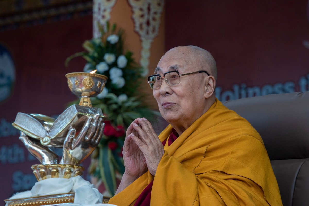 His Holiness the Great 14th Dalai Lama graces the Central Tibetan Administration’s 75th-year commemoration of His spiritual and temporal leadership, together with a gratitude offering from former Tibetan school students of India and Nepal, at Thekchen Choeling Tsuglakhang in